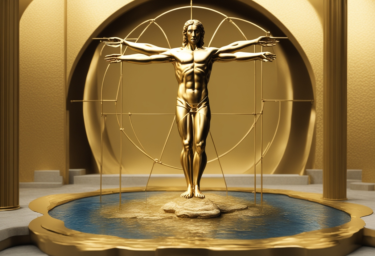 Vitruvian man for animation